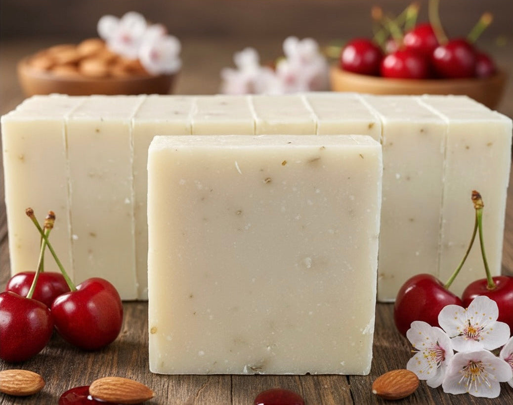 Artisan Cherry Almond Shea Butter Soap Bar