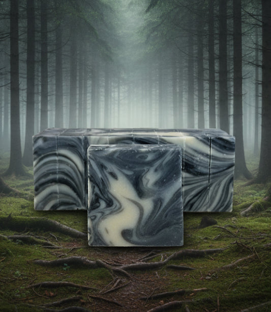 Artisan Chilled Obsidian Shea Butter Soap Bar